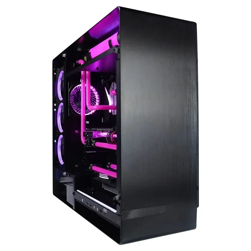 Gaming, water-cooled computer desktop