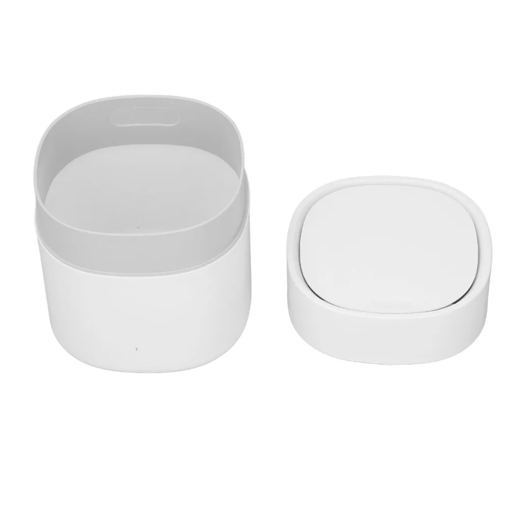 Mini Push Button Lid Mini Desktop Trash Can Small Debris Storage Can Desk Trash Can With Lid Dressing Table