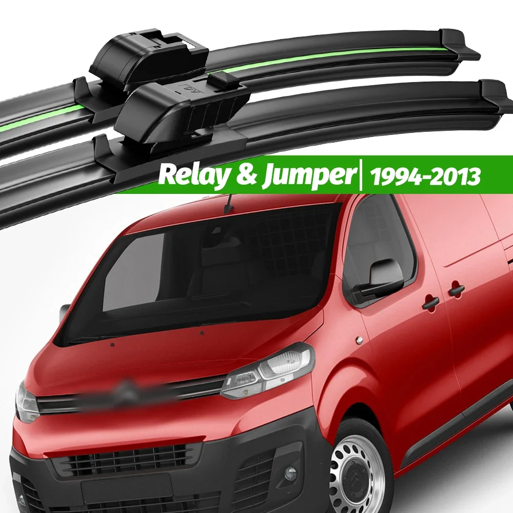 

For Citroen Relay & Jumper 1994-2013 2pcs Front Windshield Wiper Blades 2000 2008 2010 2012 Windscreen Window Accessories