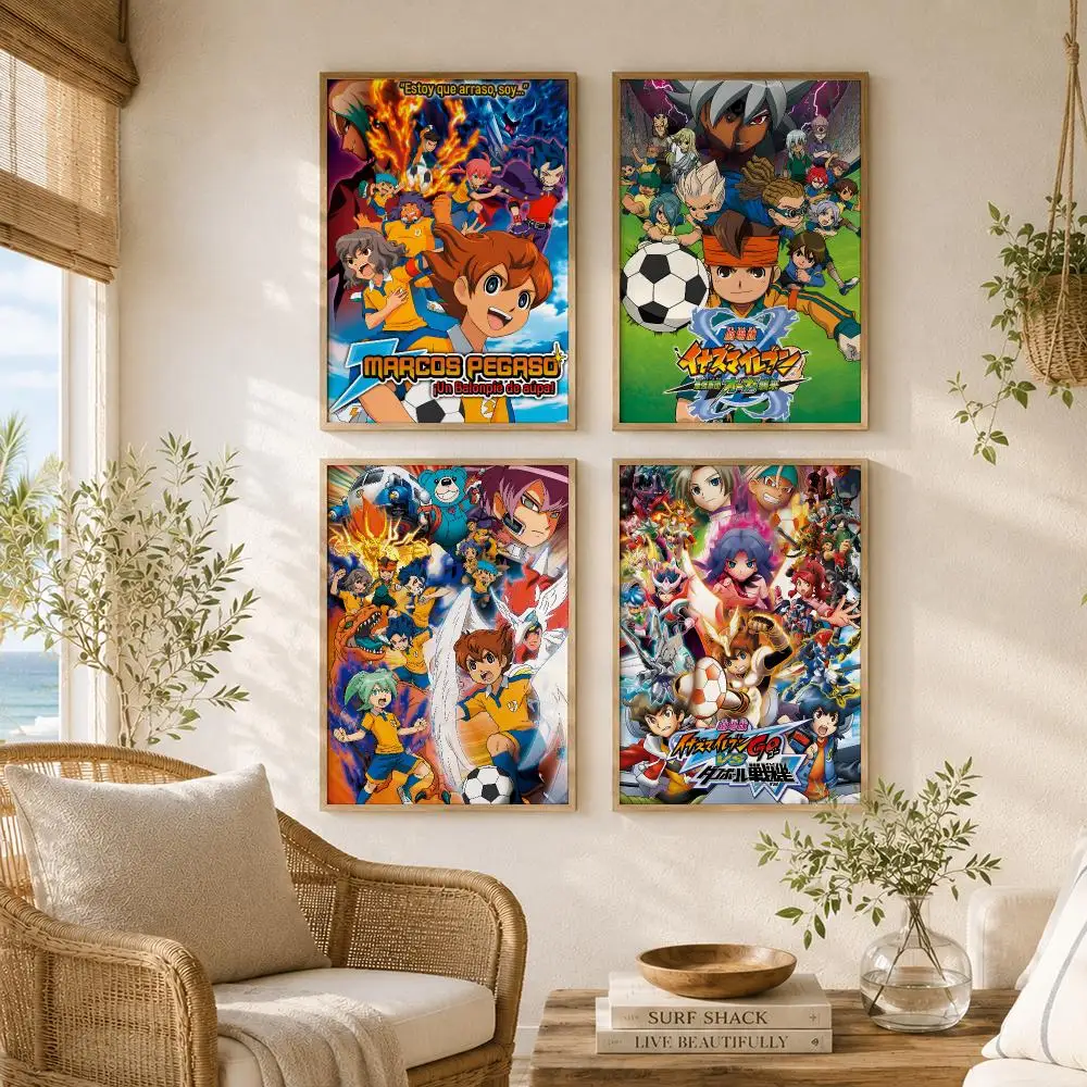 Poster High-Quality Canvas Wall Mural Crease-Free For Living Room Bedroom Interiors Japanese Anime I-lnazuma Eleven