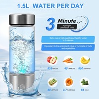 420ml Hydrogen Generator Water Cup Filter Ionizer Maker USB Hydrogen-Rich Water Portable Super Antioxidants ORP Hydrogen Bottle