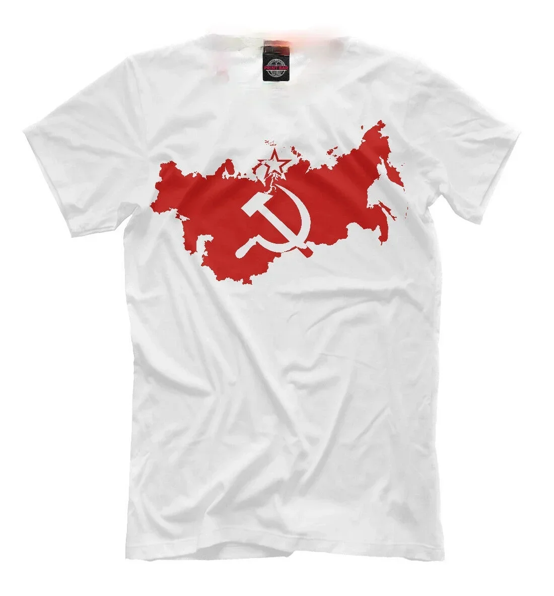 

CCCP СССР Россия Советская Мужская футболка с коротким рукавом 100% хлопок Повседневная мужская футболка с круглым вырезом