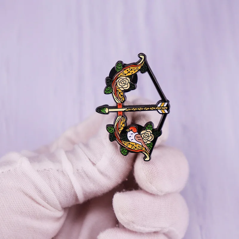 بروش أنيمي عبر الحدود، إكسسوارات الملابس الكرتونية للفيلم والتلفزيون، دبوس طوق ملون على شكل كلب قطة إبداعي #3