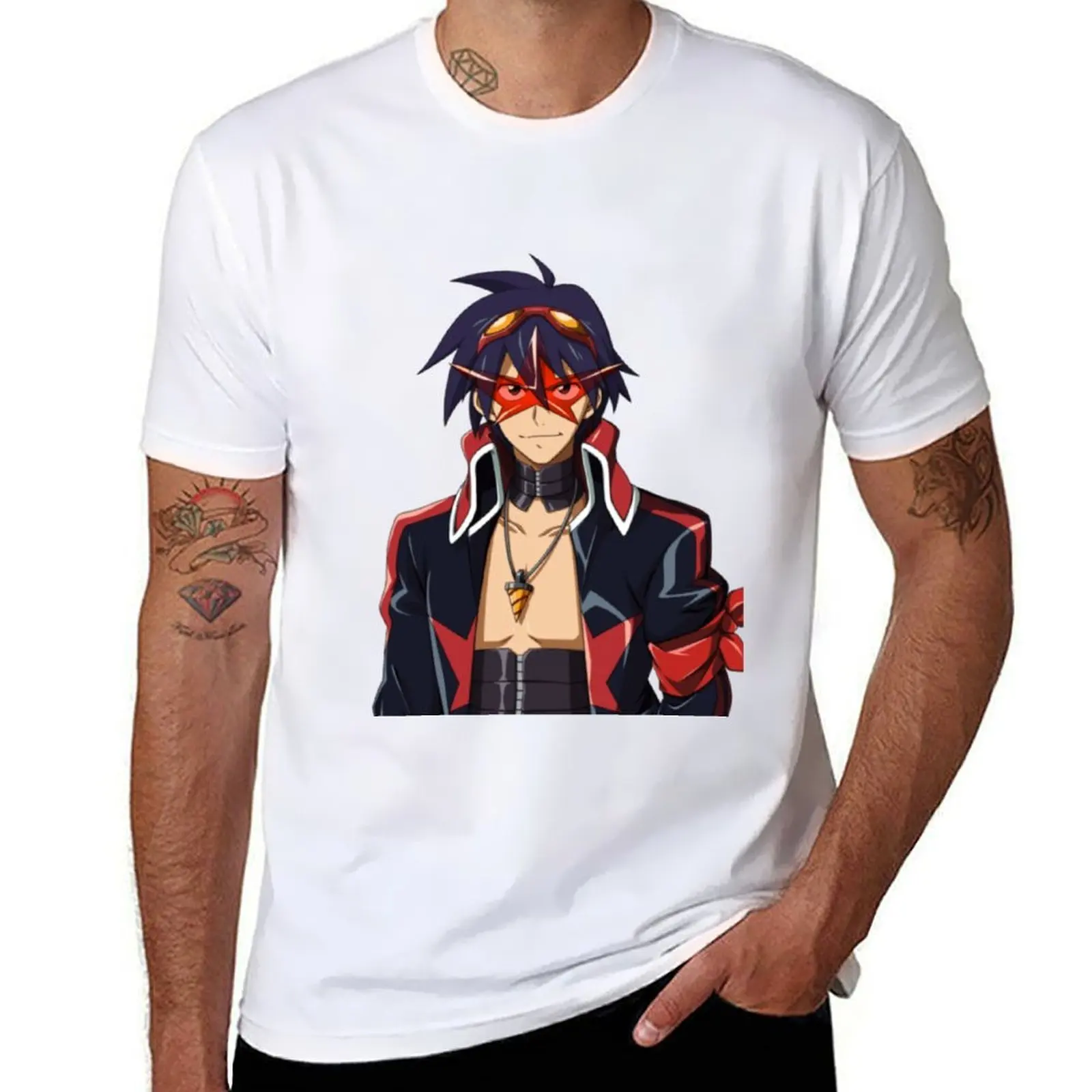 

Gurren Lagann - Simon T-Shirt t shirts for man cotton soft t shirt personalised T-Shirt