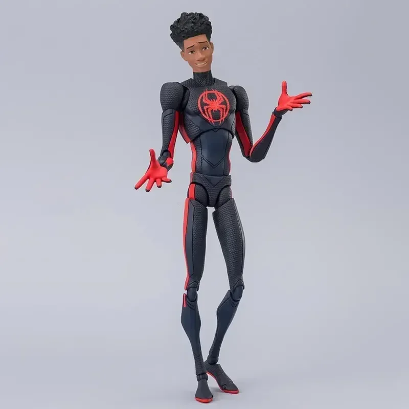 Shf Anime Spider-man Figuarts Miles Morales Gwen Action Figures Gwen Spider Woman Figurine Spiderman Figure Pvc Model Doll Toys