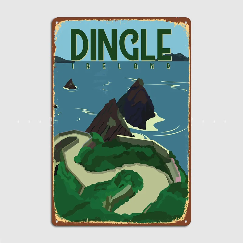 Dingle Ireland Travel  Metal Custom Sign Living Room Wall Indoor Decor Room Decoration Bedroom Posters Home Decor