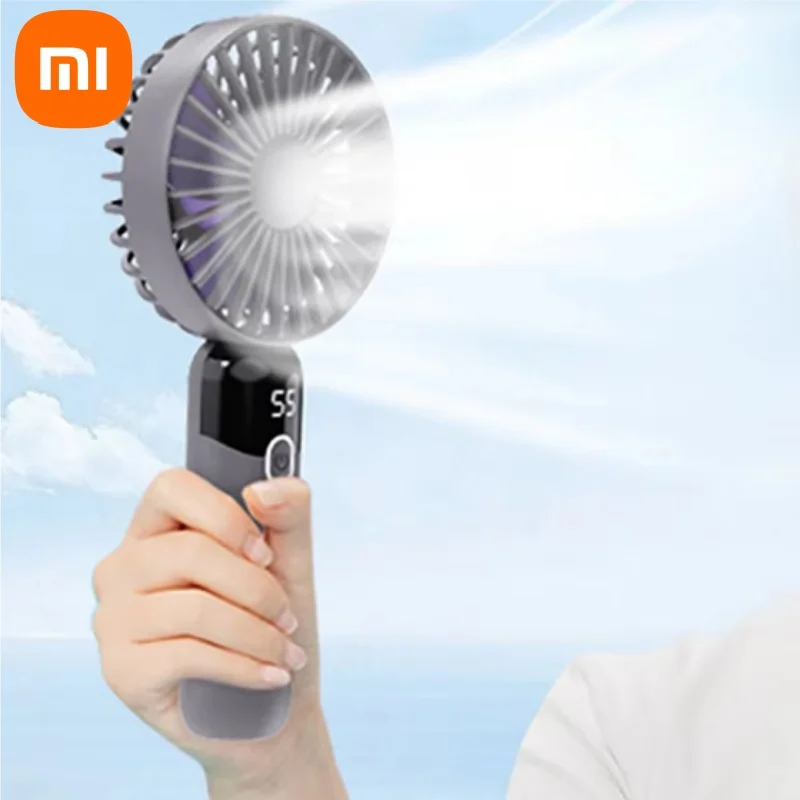 Xiaomi USB Rechargeable Mini Portable Fan 6 Speeds Lightweight Handheld Fan Perfect for the Office Outdoors Travel and Camping