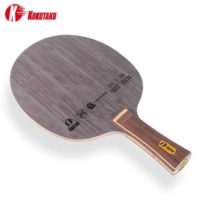KOKUTAKU الهجومية الكلاسيكية OC 5 الخشب تنس الطاولة بليد مضرب 5 رقائق الخشب حلقة هجوم بينغ بونغ الخفافيش مجداف