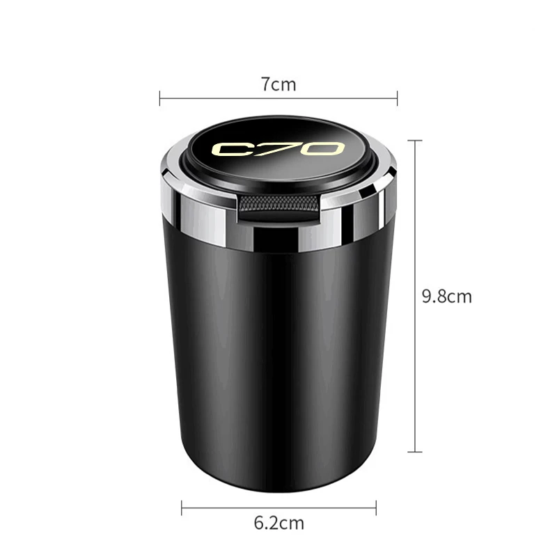 car ashtray accessories for vehicles novelty for Volvo xc60 s60 v40 v50 v60 s80 s40 c30 c70 s40 s80 s90 v70 v90 xc40 xc70 xc90