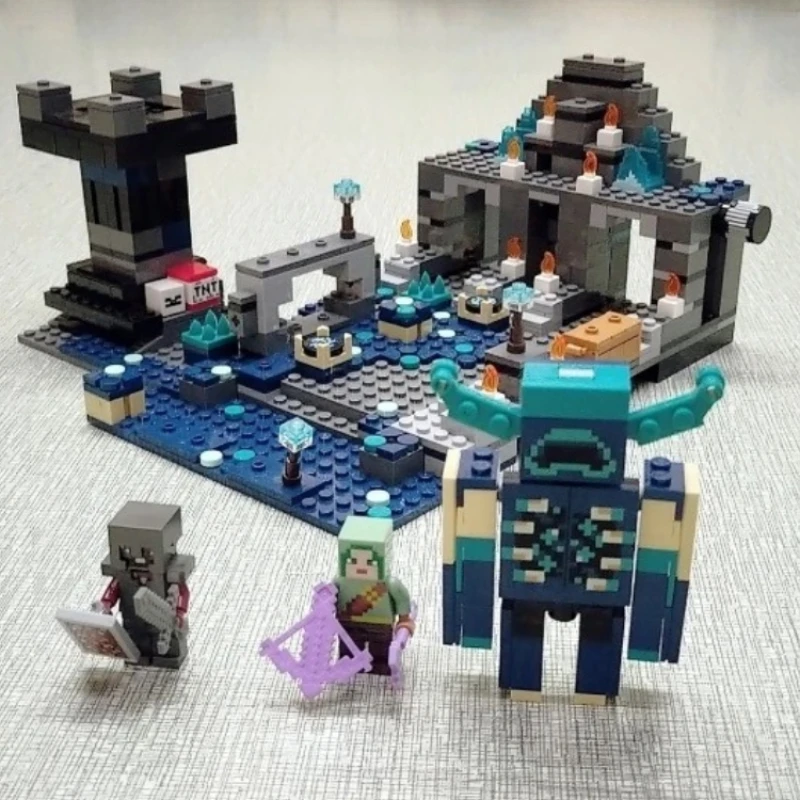 MOC Black Warden Sword Outpost Kinder-Bausteinmodell, Spielzeug, Geburtstagsgeschenk