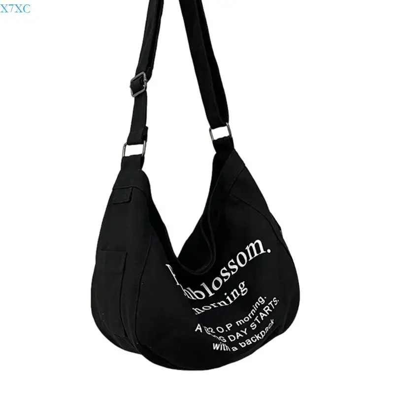 X7XC Fashion Letter Print Shoulder Bags Women Casual Students Class Large Capacity Tote Bags Crossbady Bag