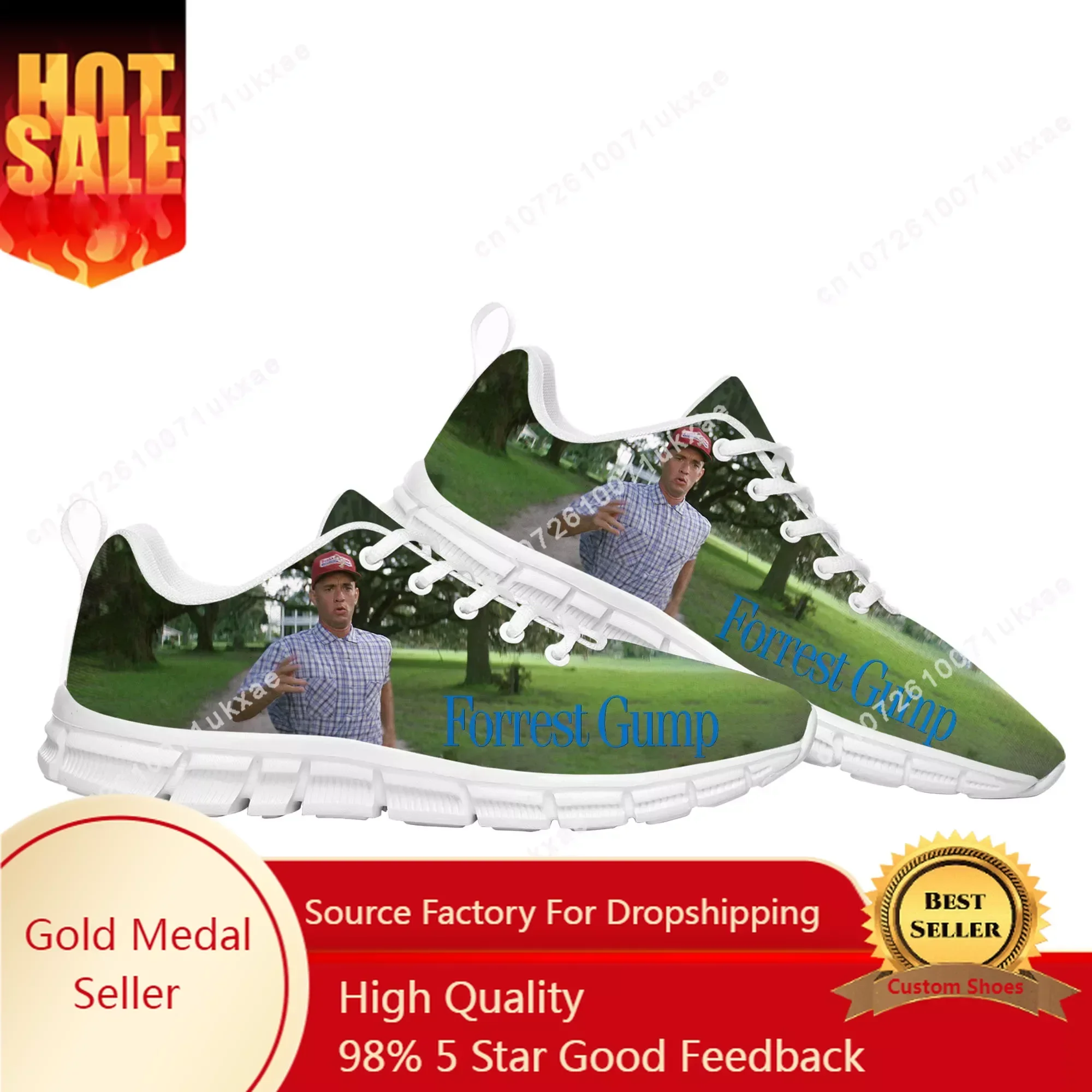 

Forrest Gump Movie Tom Hanks Sports Shoes Mens Womens Sneakers Parent Sneaker Customize Couple Shoe
