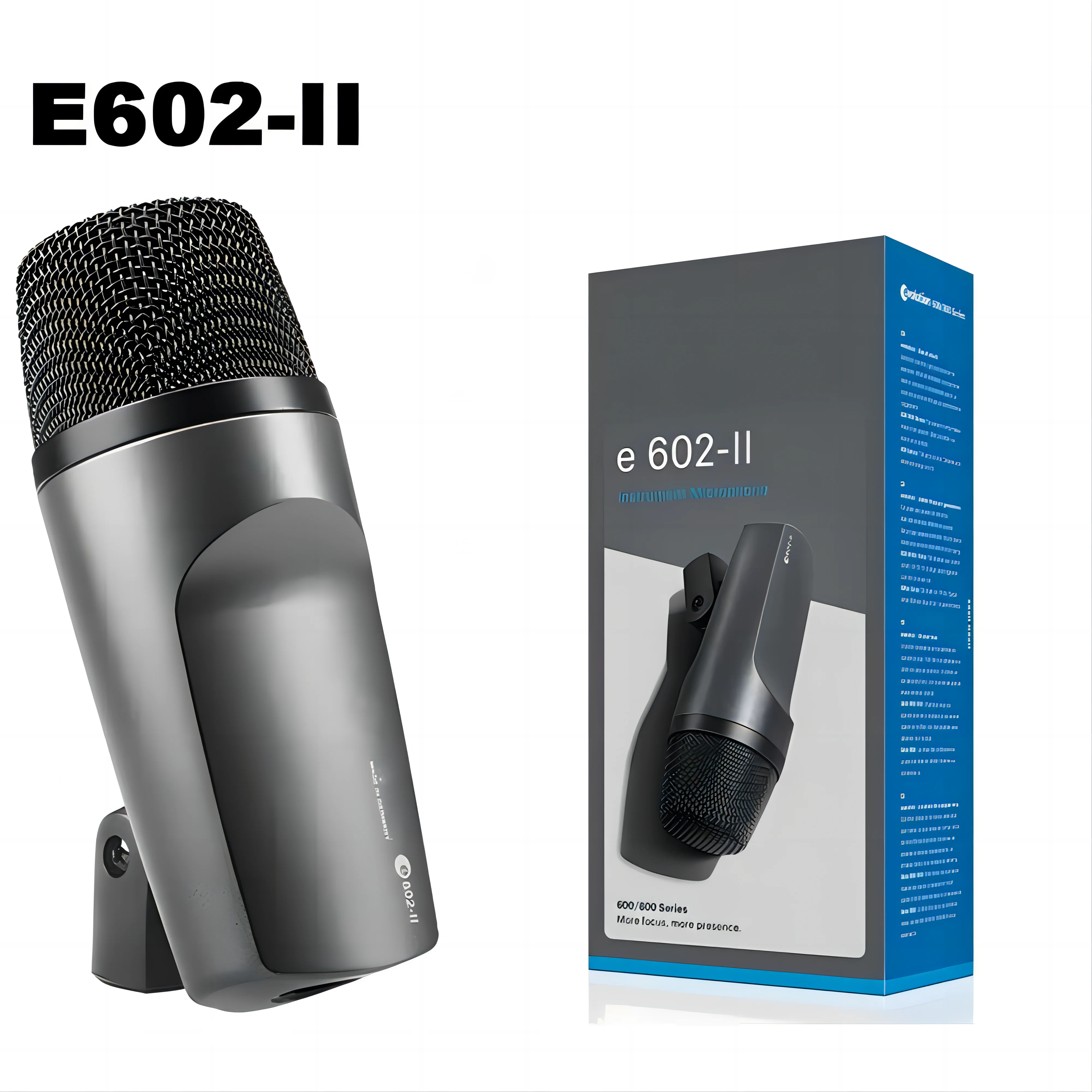 

E602-II E602 Bass Drum Instrument Microphone for Low-frequency Instrument Guitar Recording Live Karaoke,Wired drum microphone