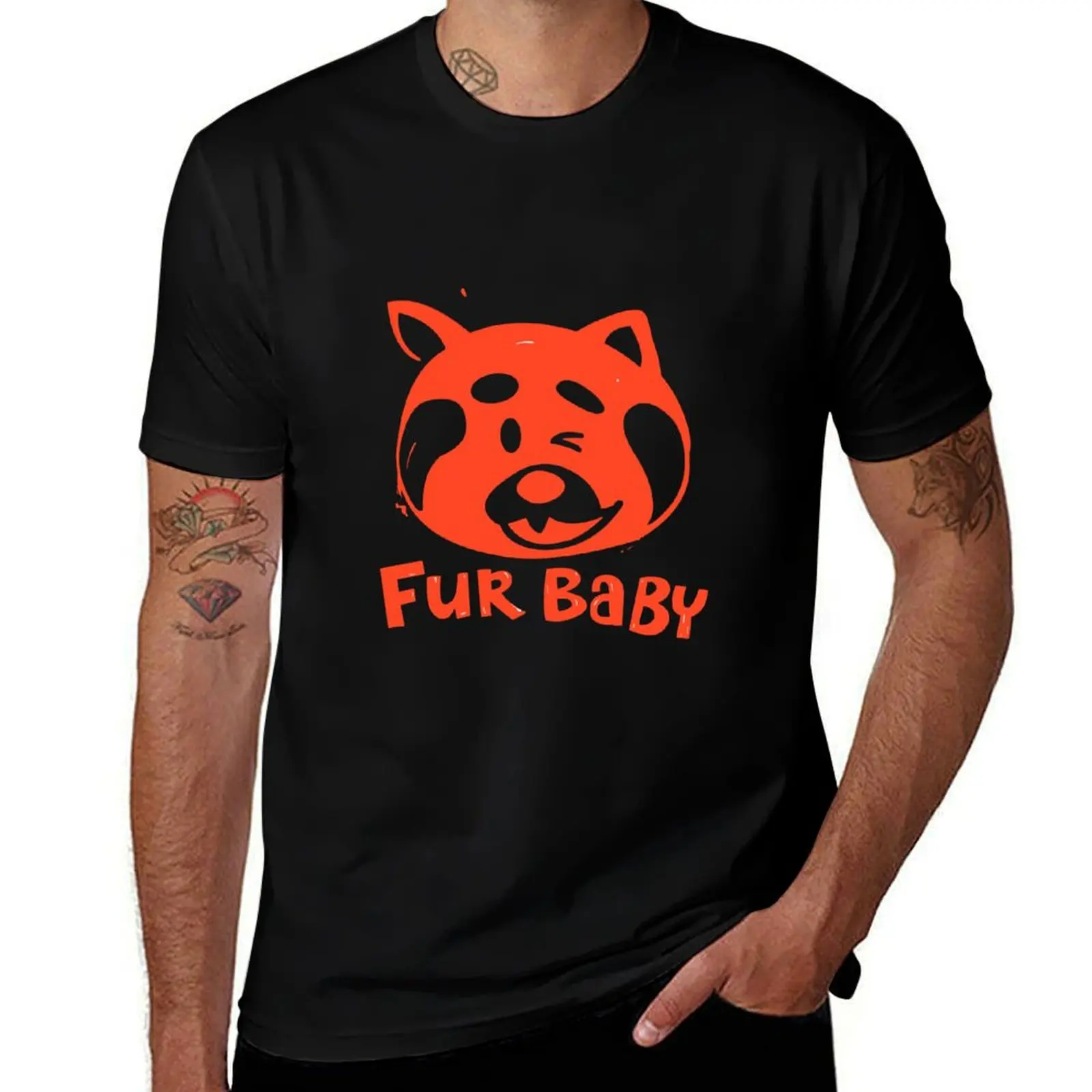 

fur baby - Turning Red T-Shirt cotton t shirts high quality cotton tshirt 100%