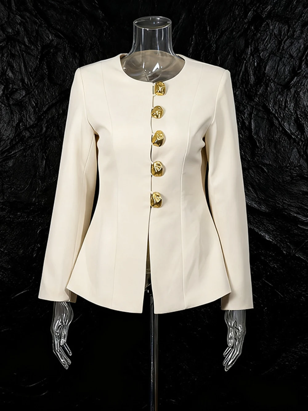 Modphy Apricot Pantsuits Womens Jacket Pants Matching Sets Elegant Single-Breasted Blazer Pant Suit Set Fashion 2 Pieces Outfit
