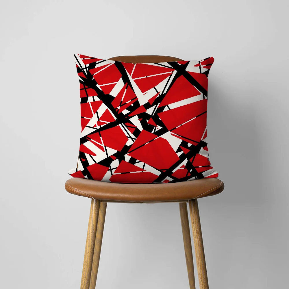 Cool Eddie Van Halen Pattern Fashion For Bedroom Car Coffee Shop Room Soft and Living Room Sofa Decorative Pillow Cover Case