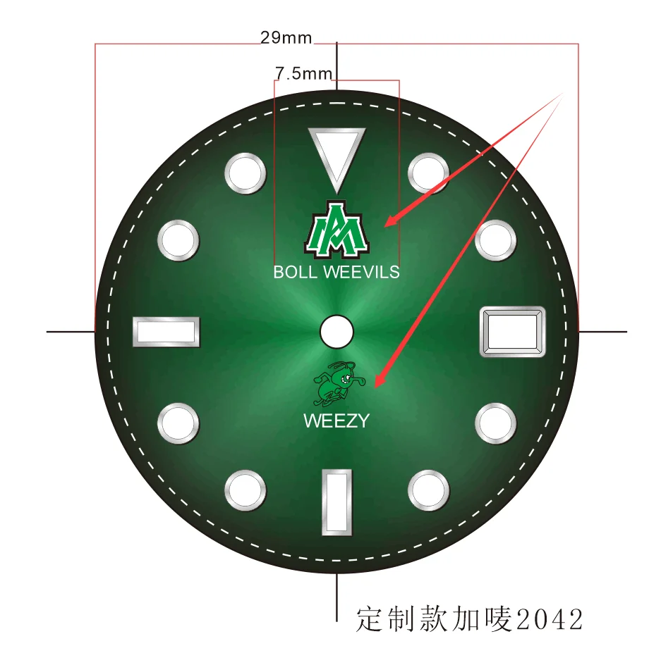 Professional Customized Watch/Crown/Case/Strap/Dial