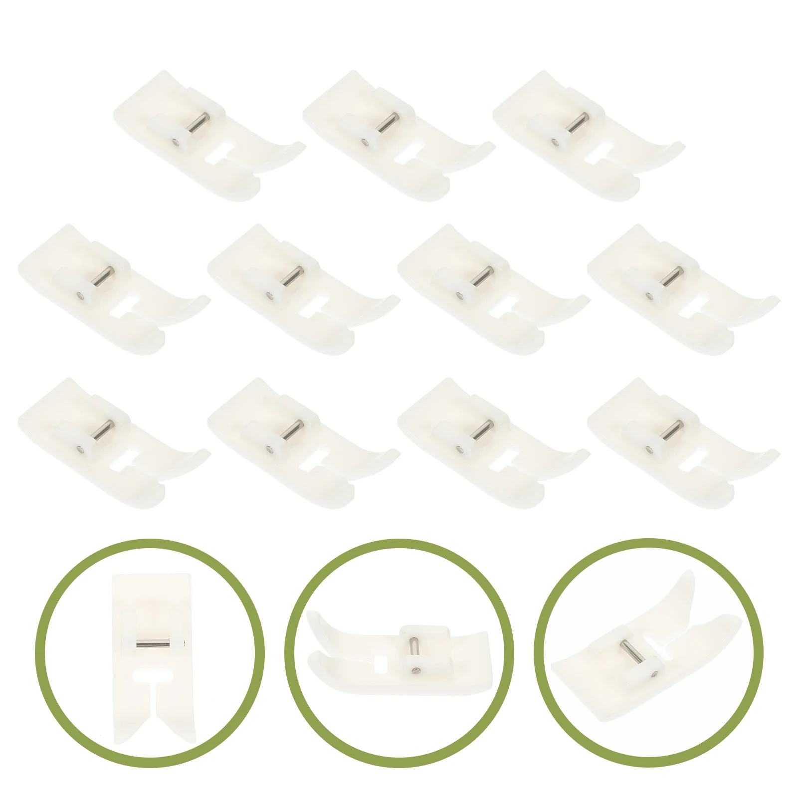 

10pcs Sewing Machine Presser Feet Non Stick Lightweight Fabric Industrial Household Multi Function Replacement
