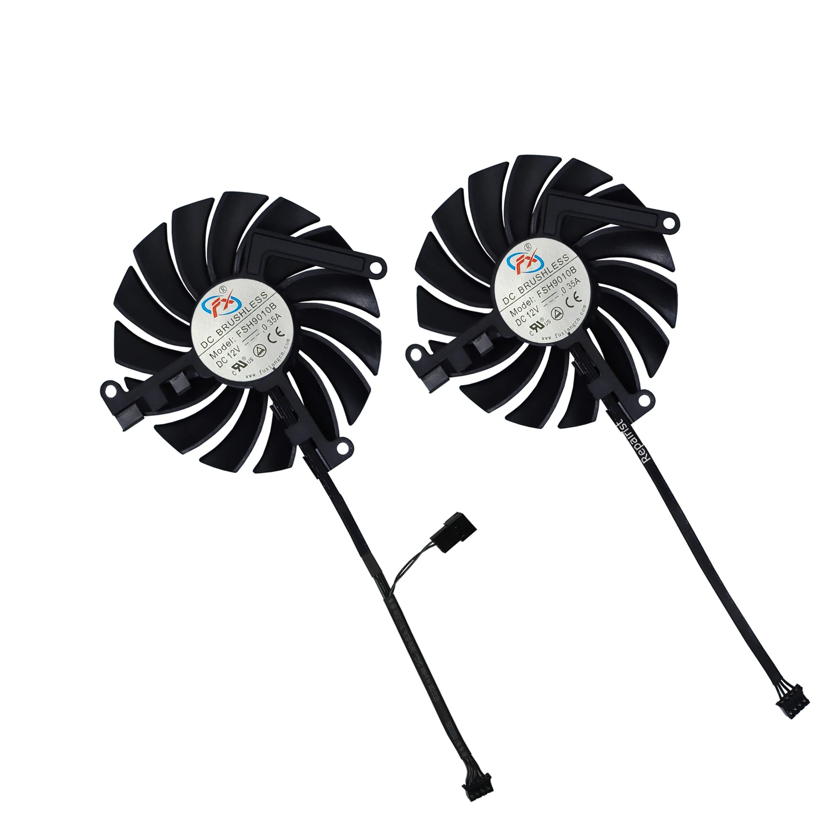 Video GPU Cooler,Graphics Cards Fan,For PNY RTX 3060 Ti 3060Ti RTX3060Ti VERTO Dual Fan LHR 8GB,2Pcs/Set,FSH9010B