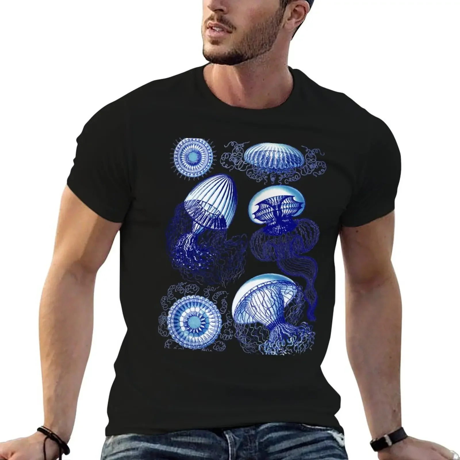 

Ernst Haeckel Jellyfish Leptomedusae Vivid T-Shirt boys whites graphic shirts Personalized t-shirt mens graphic t-shirts pack