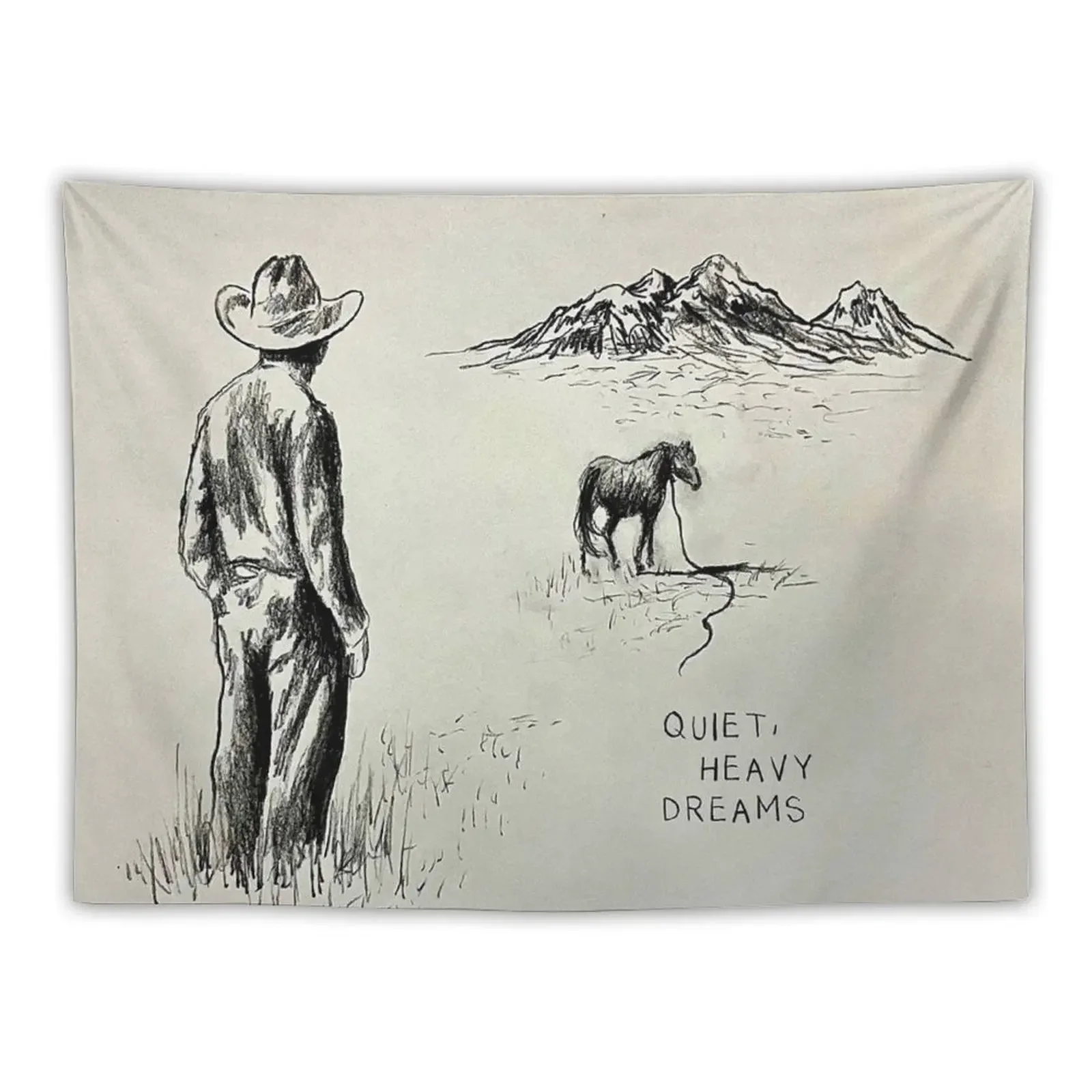 Quiet heavy dreams Tapestry Wallpaper Bedroom Custom Tapestry