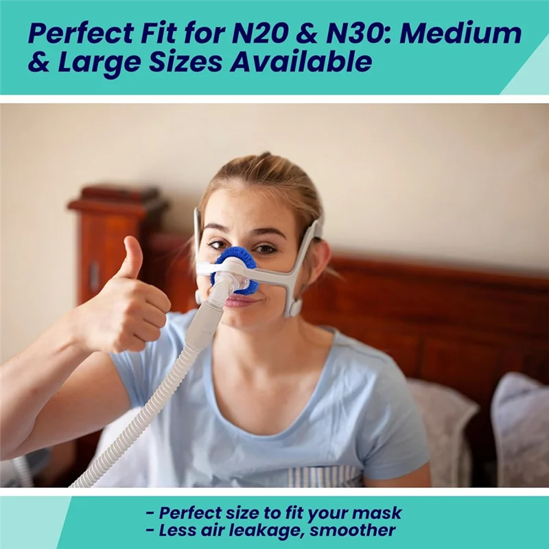 For Complitable N20, C Pap Mask Cover Set-8 Pack Reusable Cpap Nasal Mask Liners With Breathable Fabric Cushion Included