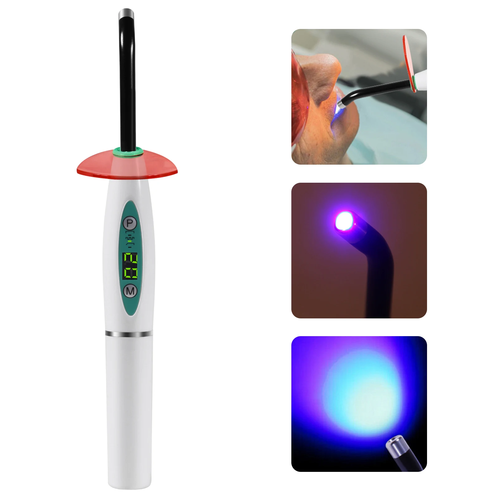 LA400 Dental Tools Wireless Cordless LED Curing Light Cure Lamp 3.7V 1500-2300mw/c 2200mAh Class II Rechargeable Lithium Battery