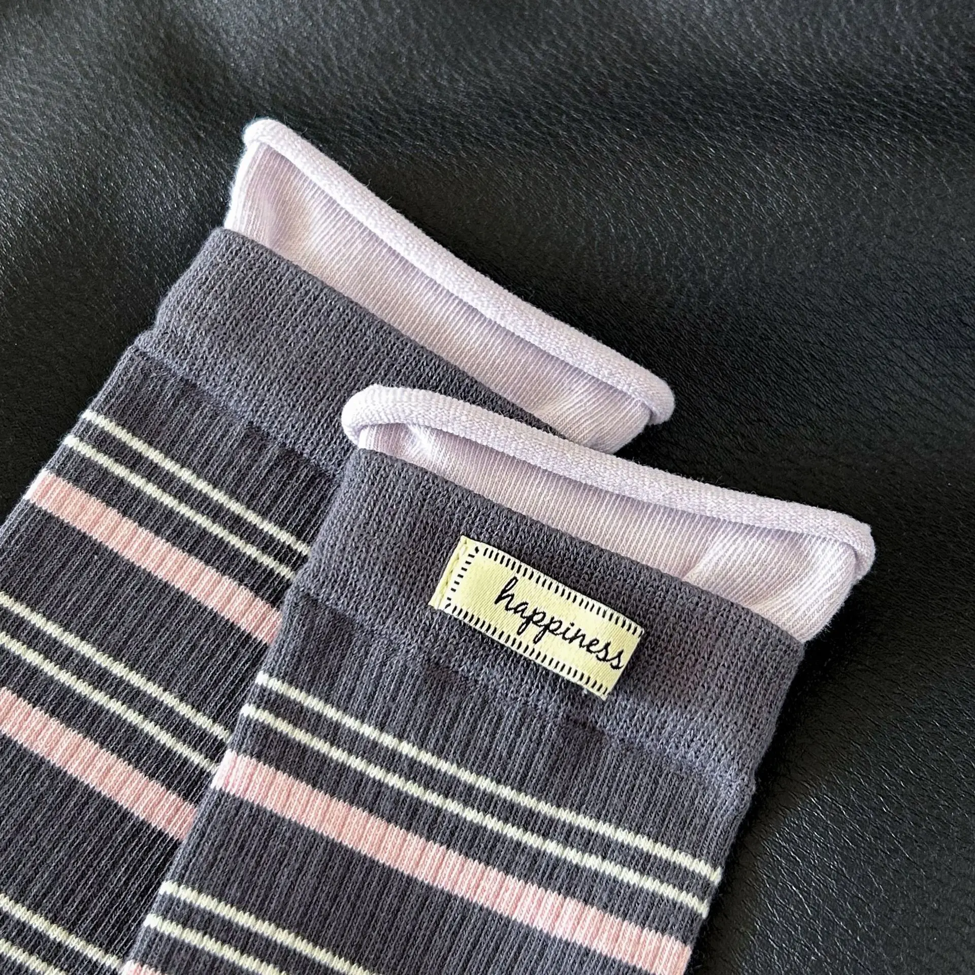 Japanische Frauen Socken Herbst und Winter Koreanische Farbe Passenden Mittelrohr Socken Lässige Mode Gestreifte Gestrickte Baumwolle Lange Socken – Detail 25