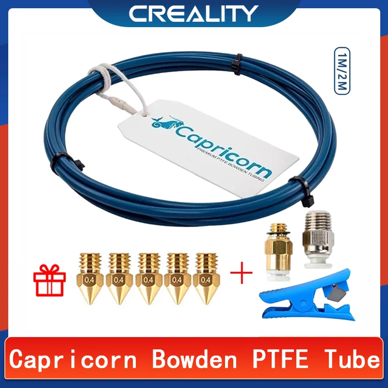 

Capricorn Bowden PTFE Tubing XS Series 1M/2M 1.75mm Filament Tube for Ender-3 V2/ Ender 3/ Ender 3 Pro/Ender 5/CR-10 3D Printers