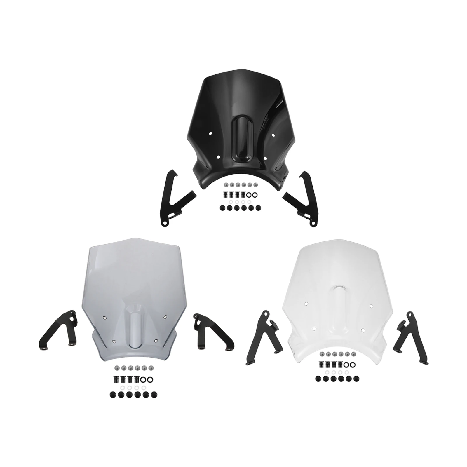 

Plastic Motorcycle Front Windshield Windscreen Airflow Wind Deflector Visor Fly Screen Kit for Honda CB650R CB 650R 2024 2025