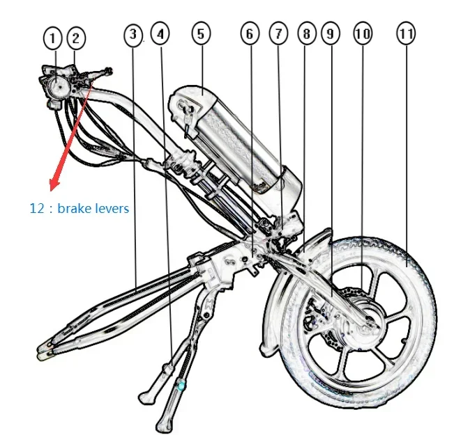 

High quality modification accessories 48V 1200W electric bicycle conversion kit
