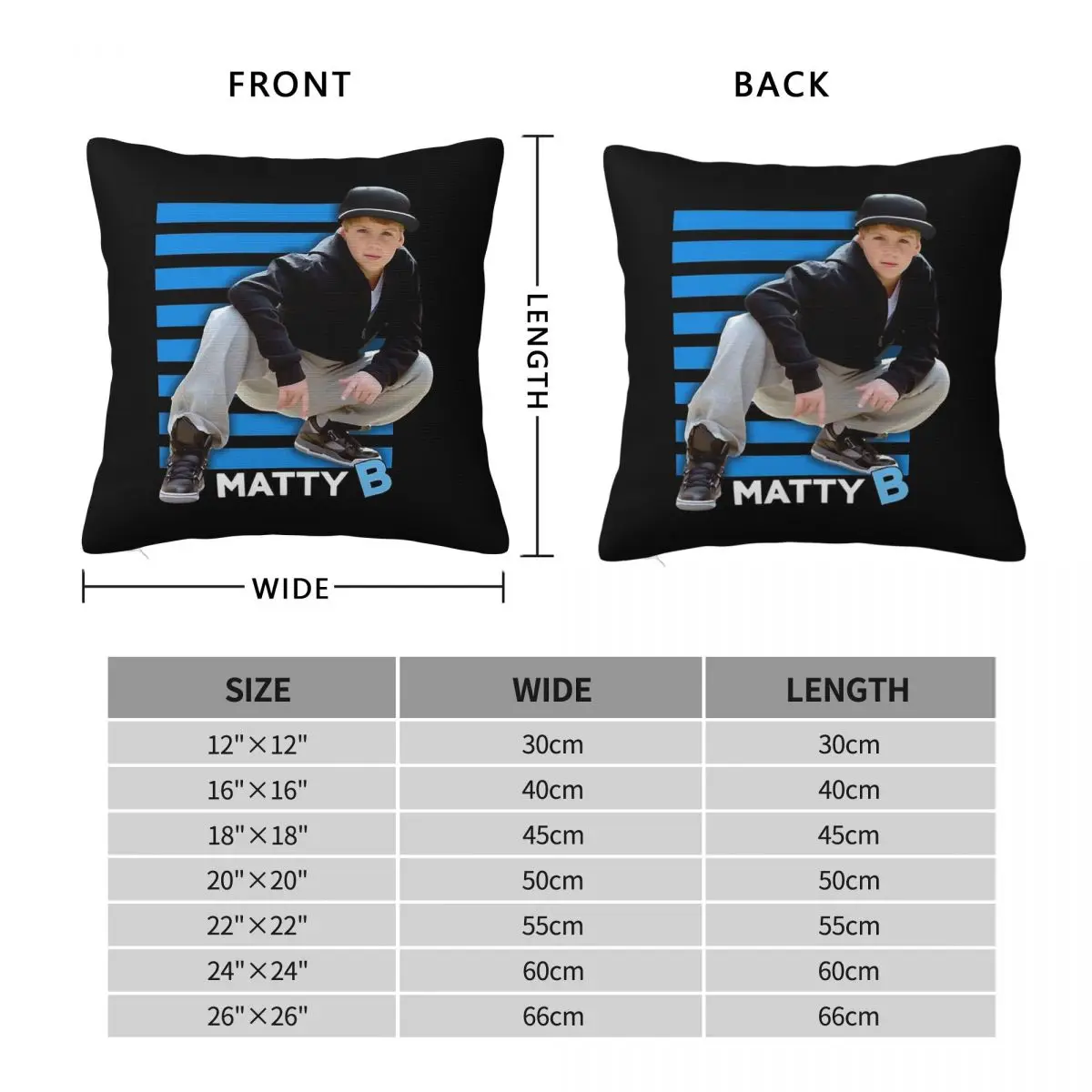 Matthew David Morris MattyB Pillowcase Polyester Linen Velvet Creative Zip Decor Pillow Case Bed Cushion Case