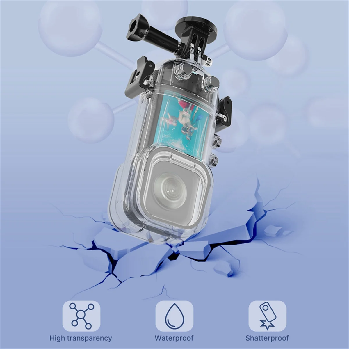 For Insta 360 X3 Waterproof Case Action Camera Accessories Diving Case 50 Meter Panoramic Camera Protective Case HOT