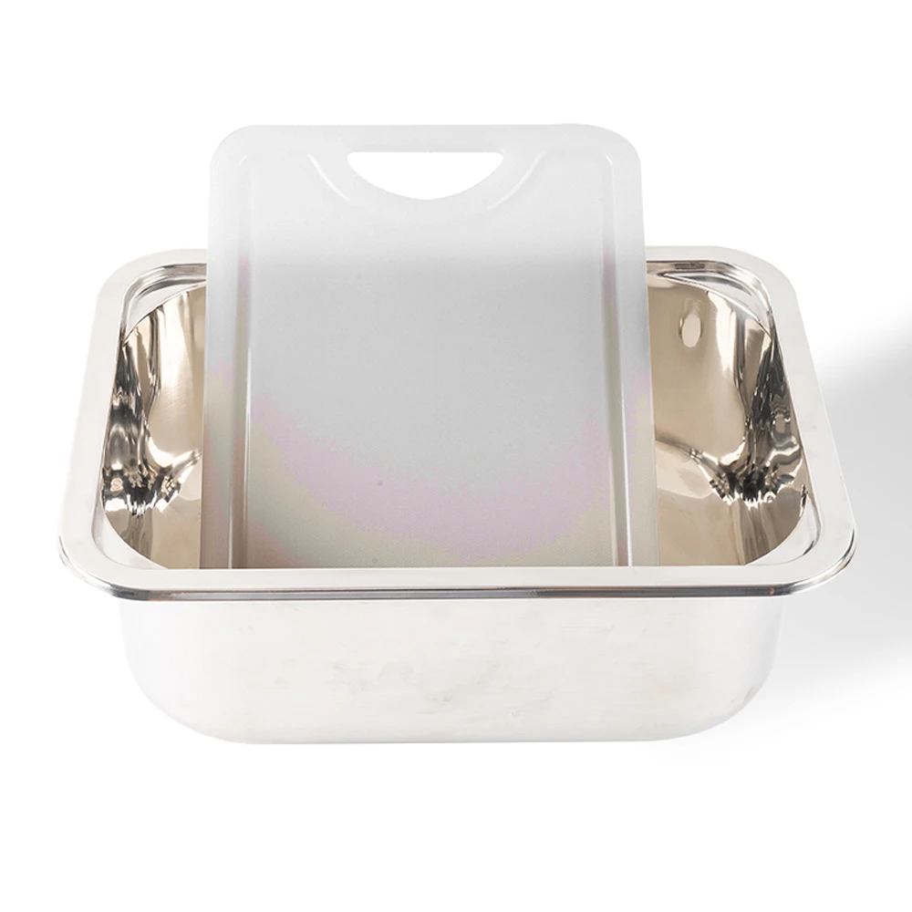 Wholesale Hand Wash Basin Stainless Steel RV Kitchen Sink With Cover For RV Caravan Camper Yacht Boat