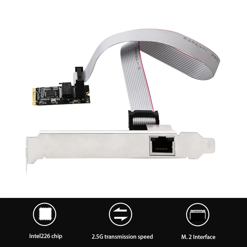 2500mbps jogo pcie cartão adaptador divisor ethernet rápido adaptador de rede de cartão lan RJ-45 adaptador lan 2.5g m. 2 cartão de rede gigabit