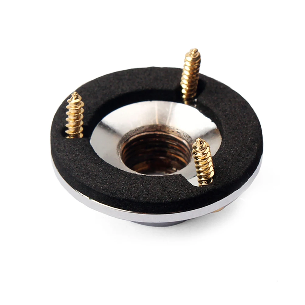 

Three Holes Tail End Pin Strap Button Endpin Jack Guitar Screw Kit Guitars Belt