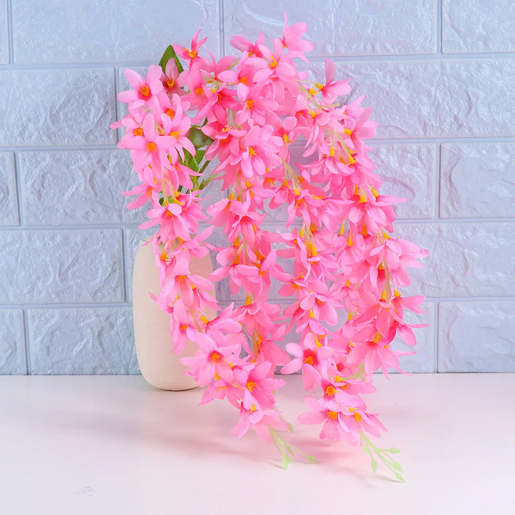 

2pcs Artificial Decor Simulation String Wedding Party Home Decor Vivid Flower Ornament Decorative Flower Fresh Color