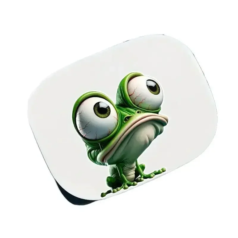 ملصقات عين كبيرة على شكل ضفدع كرتوني ثلاثية الأبعاد مناسبة لملصقات السيارات والدراجات النارية والكمبيوتر المحمول وملصقات الحائط على لوح التزلج