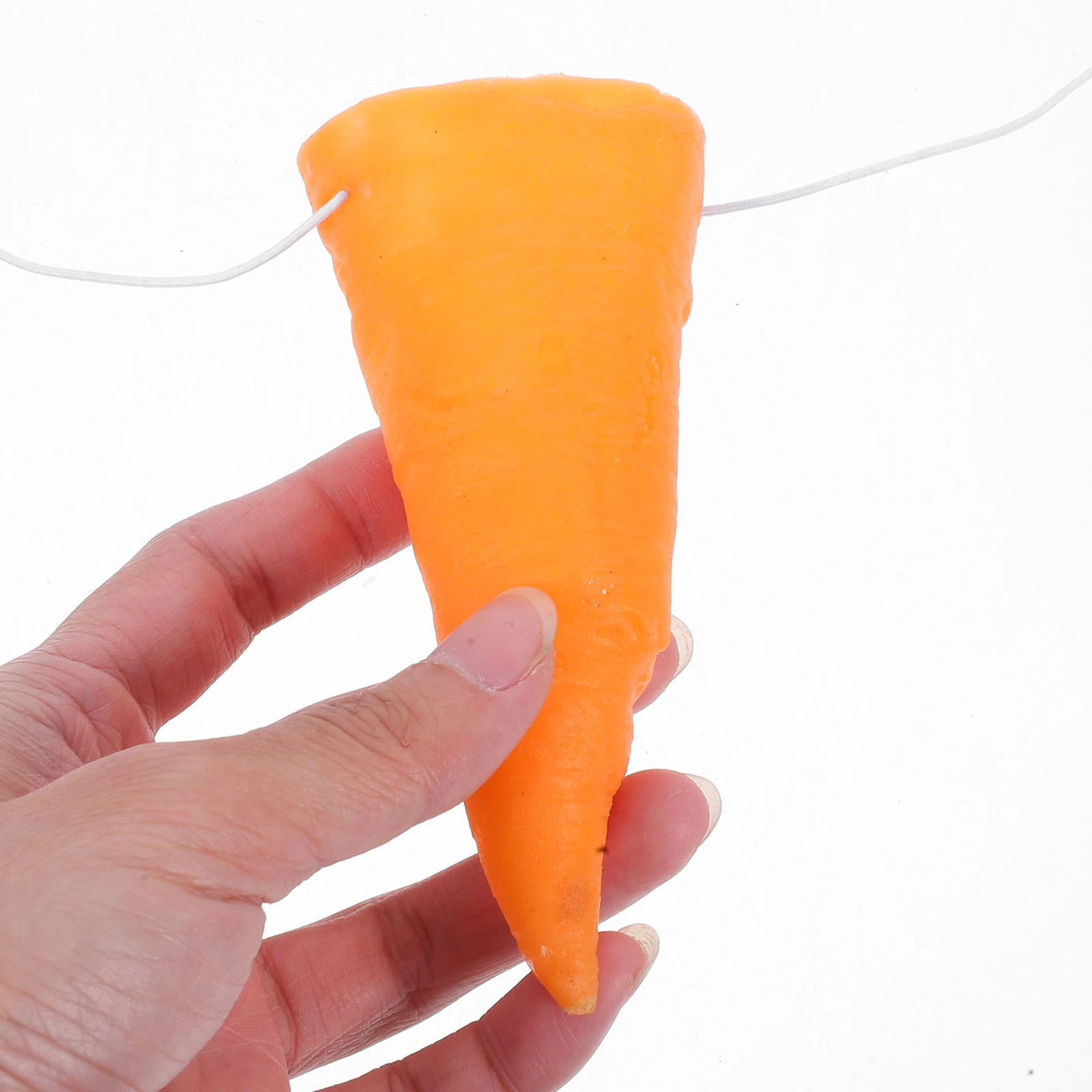 

8pcs Vinyl Carrot Glue Nose for Snowman Winter Accessories Carnival Props DIY Toys Halloween Cosplay Orange Decor