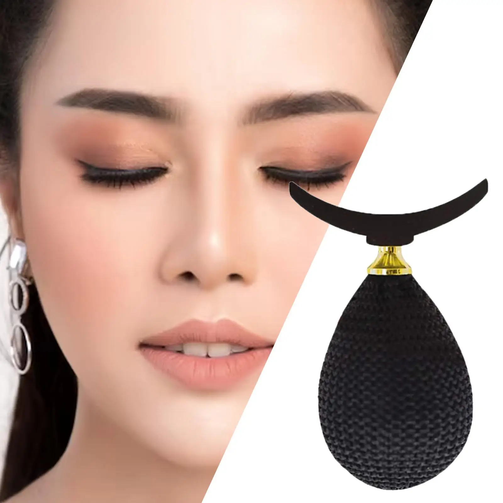 6x tampon de fard à paupières pli, Mini outil de maquillage pratique pour les yeux paresseux pour filles et femmes