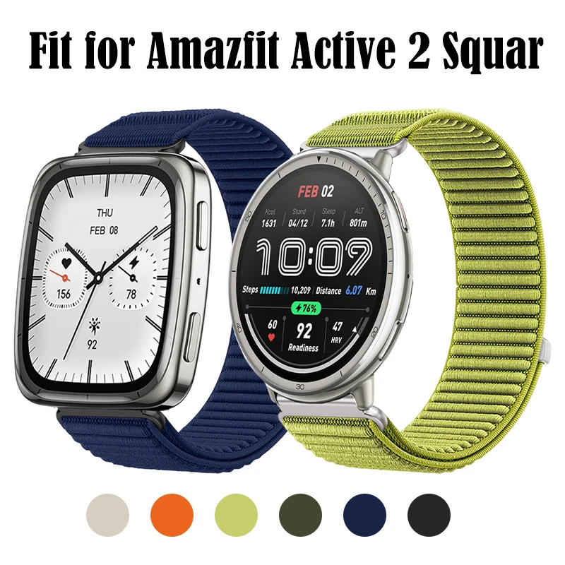 حزام نايلون 20 ملم لـ Amazfit Active 2 سوار بديل قابل للتعديل لـ Amazfit Active 2squar/bip3 Pro/GTR Mini #1