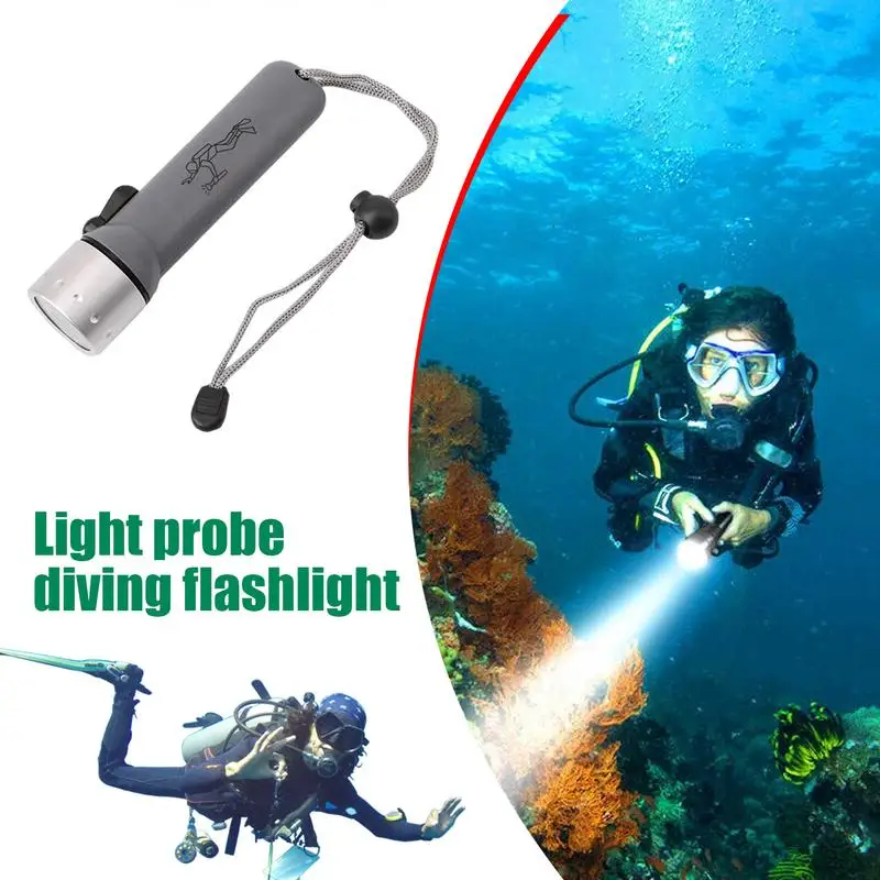 Luz de buceo con batería, linterna subacuática TPC-7, luces LED subacuáticas impermeables para bajo el agua, cueva de aguas profundas, noche