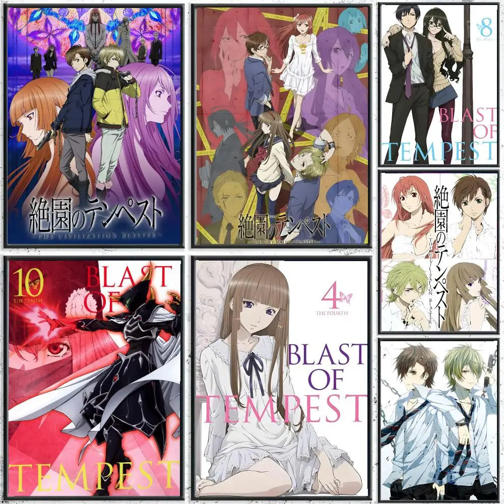 Blast of Tempest Anime Fantasy Poster Art HD Advanced Aesthetic Printing Paper Wall Art for Living Room Home Decor