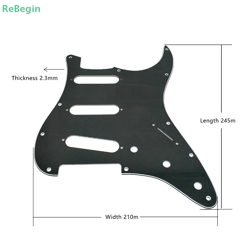 SSS الغيتار الكهربائي Pickguard اللوحة الخلفية لاقط غطاء المقابض نصائح لحرس الغيتار الكهربائي