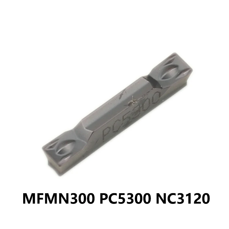 100% Original MFMN300 NC3120 PC5300 Carbide Grooving Inserts Lathe Cutter MFMN 300 Turning Slotting Tools CNC 10pcs/box