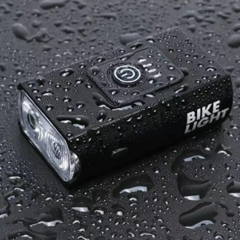 Linterna recargable por USB nocturna ultrabrillante para bicicleta de montaña + juego de luces traseras, dispositivo de ciclismo impermeable y a prueba de golpes