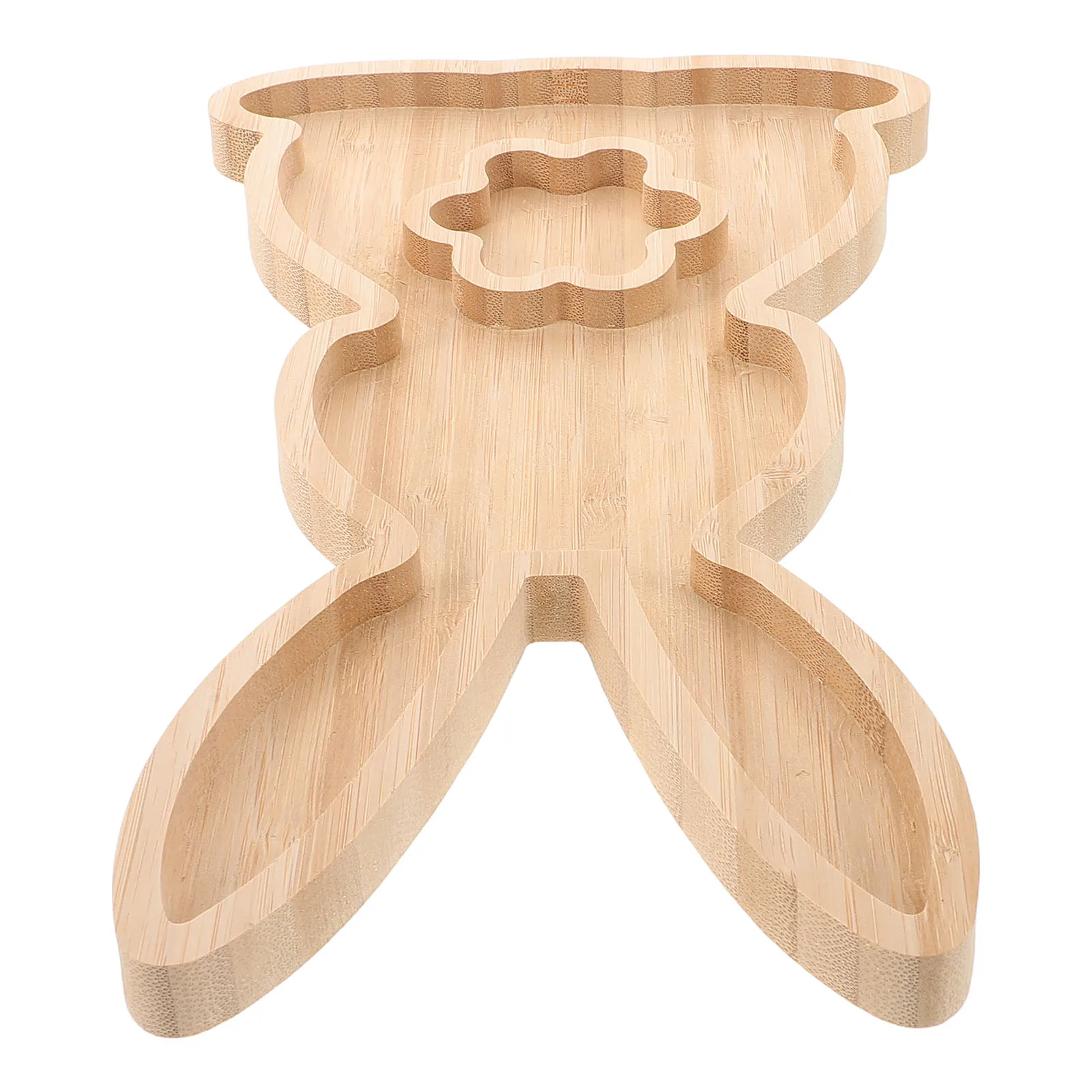 

Bunny Serving Tray Bamboo Rabbit Delicatessen Cooked Food Shaped Charcuterie Board