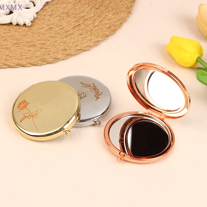 Personalized Makeup Mirror Custom Pocket Mirror Wedding Favors For Guests Fold Mirror Wedding Souvenirs Bridesmaids Gift