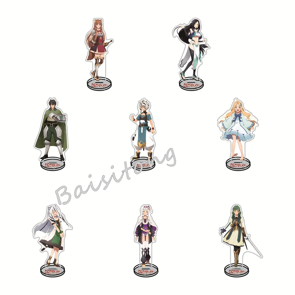 Anime The Rising of the Shield Hero 15cm Acrylic Stand Raphtalia/Naofumi/Filo/Fitoria Tabletop Decoration Elegant Cute Toy Gifts