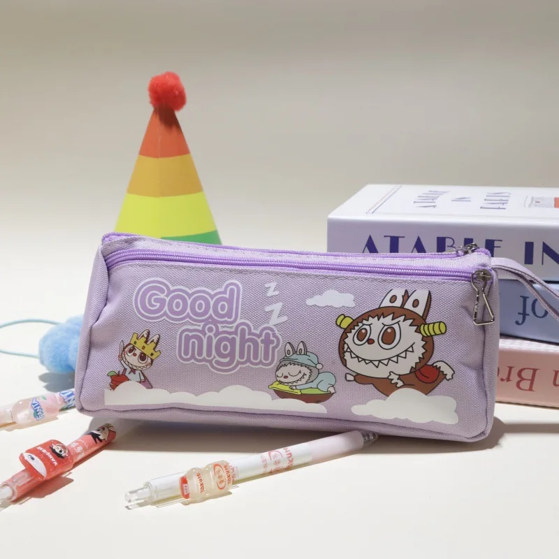 2025 New Cartoon Cute Pencil Case with Large Capacity Student Drawstring Design and Widened Double-layer Pencil Case